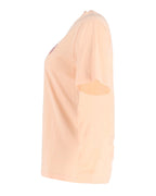 Chloe Heart Logo T-Shirt in Peach Cotton