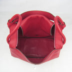 Hermes Lindy 34cm Handbag 6208 Red Silver