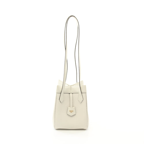 FENDI ORIGAMI MINI Origami Mini Shoulder bag Leather White