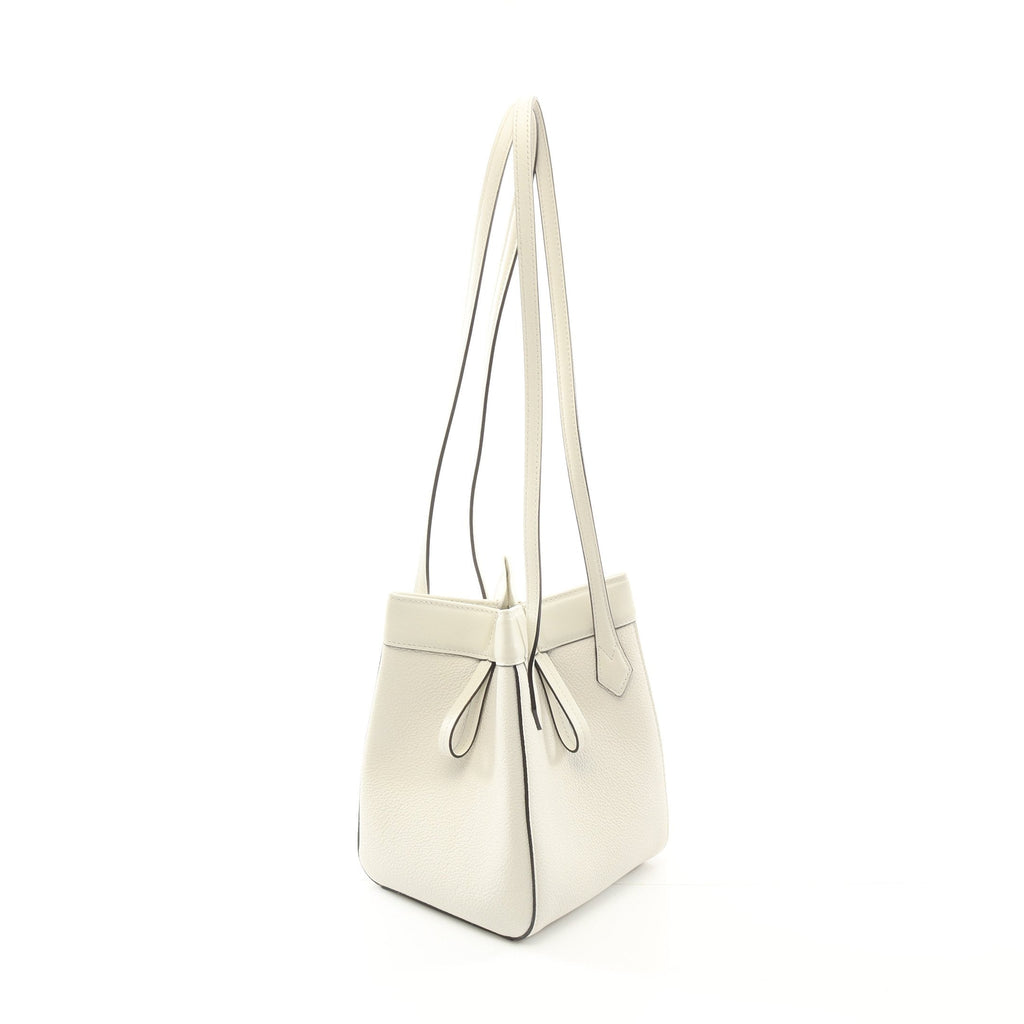 FENDI ORIGAMI MINI Origami Mini Shoulder bag Leather White