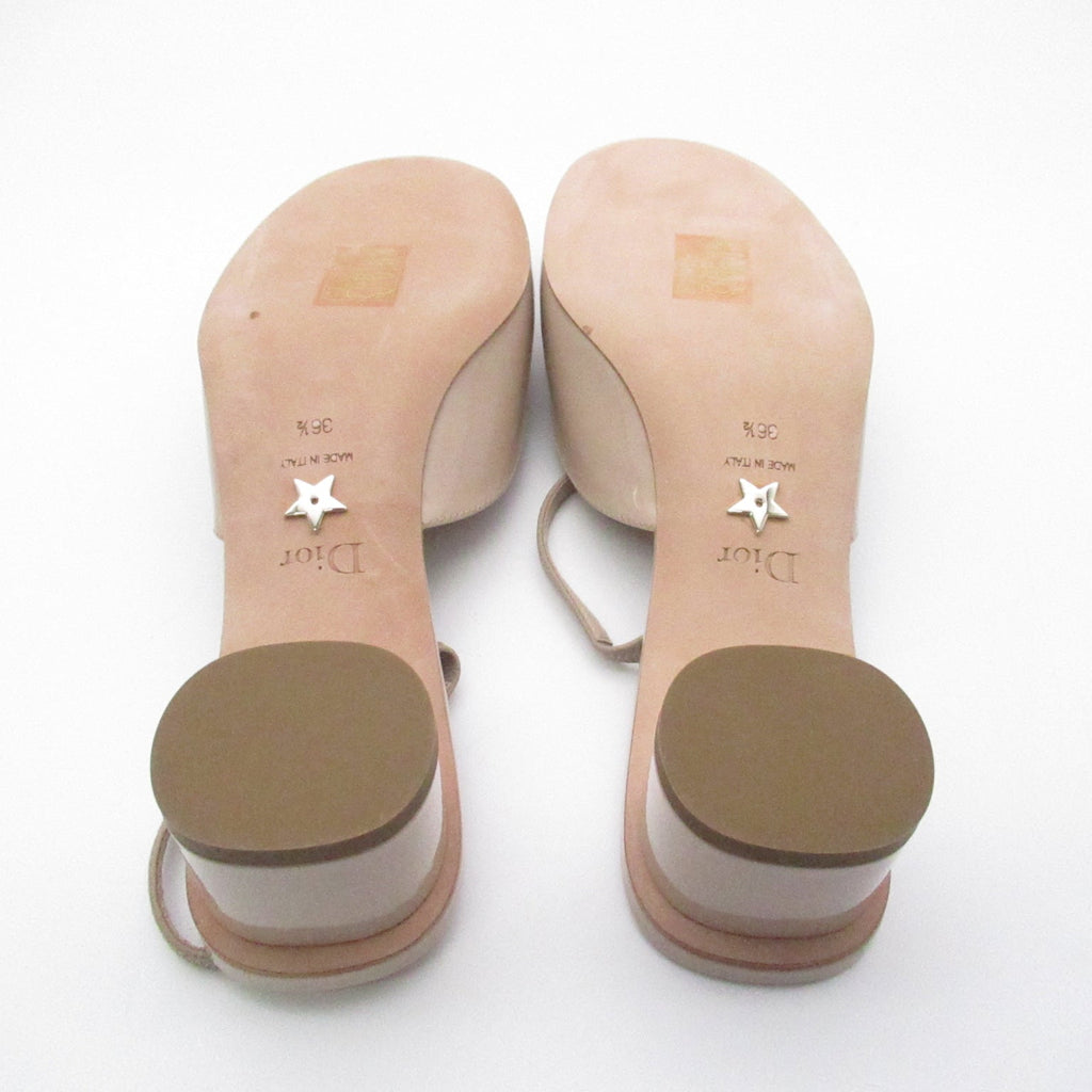 Dior Heel Sandals Sandals Leather Pink