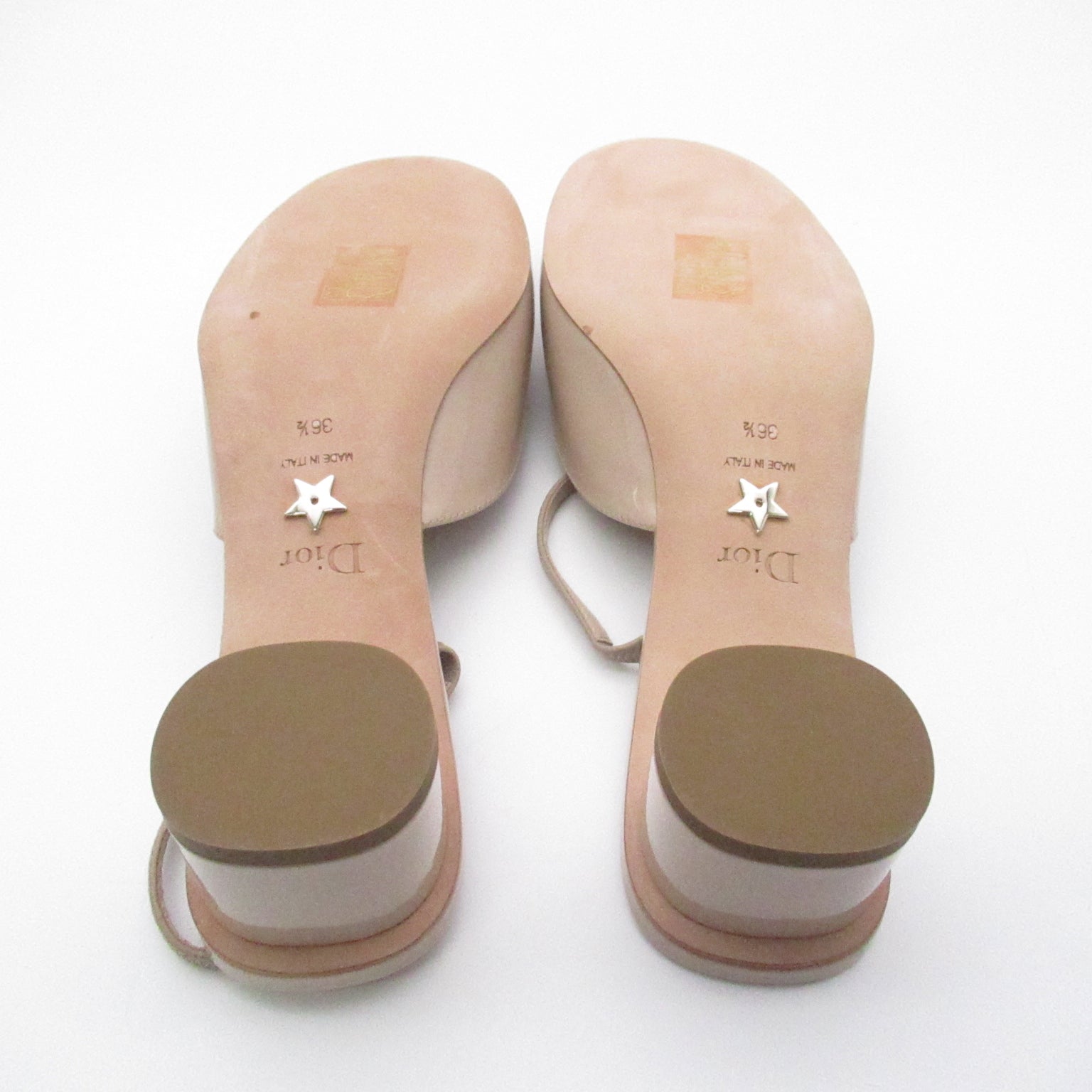 Dior Heel Sandals Sandals Leather Pink