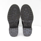 FENDI Knit Boots Boots Leather Canvas Black