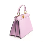FENDI Peekaboo ISeeU Handbag Leather Purple 2WAY