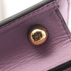 FENDI Peekaboo ISeeU Handbag Leather Purple 2WAY