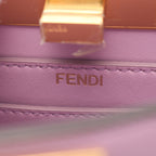 FENDI Peekaboo ISeeU Handbag Leather Purple 2WAY