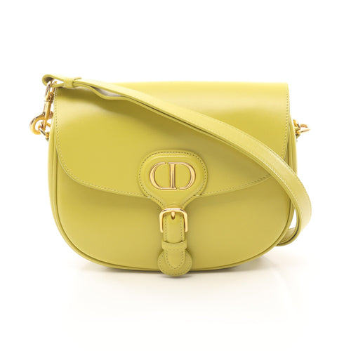 Dior BOBBY Bobby Medium Shoulder bag Leather Yellow-green