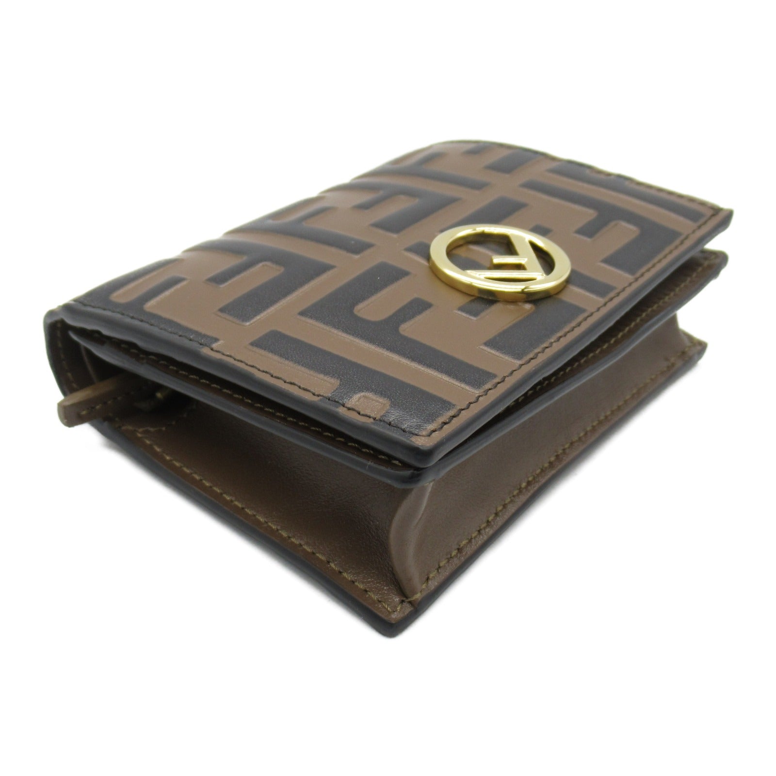 FENDI F Is Fendi Bi-fold wallet Bi-fold wallet Leather Brown