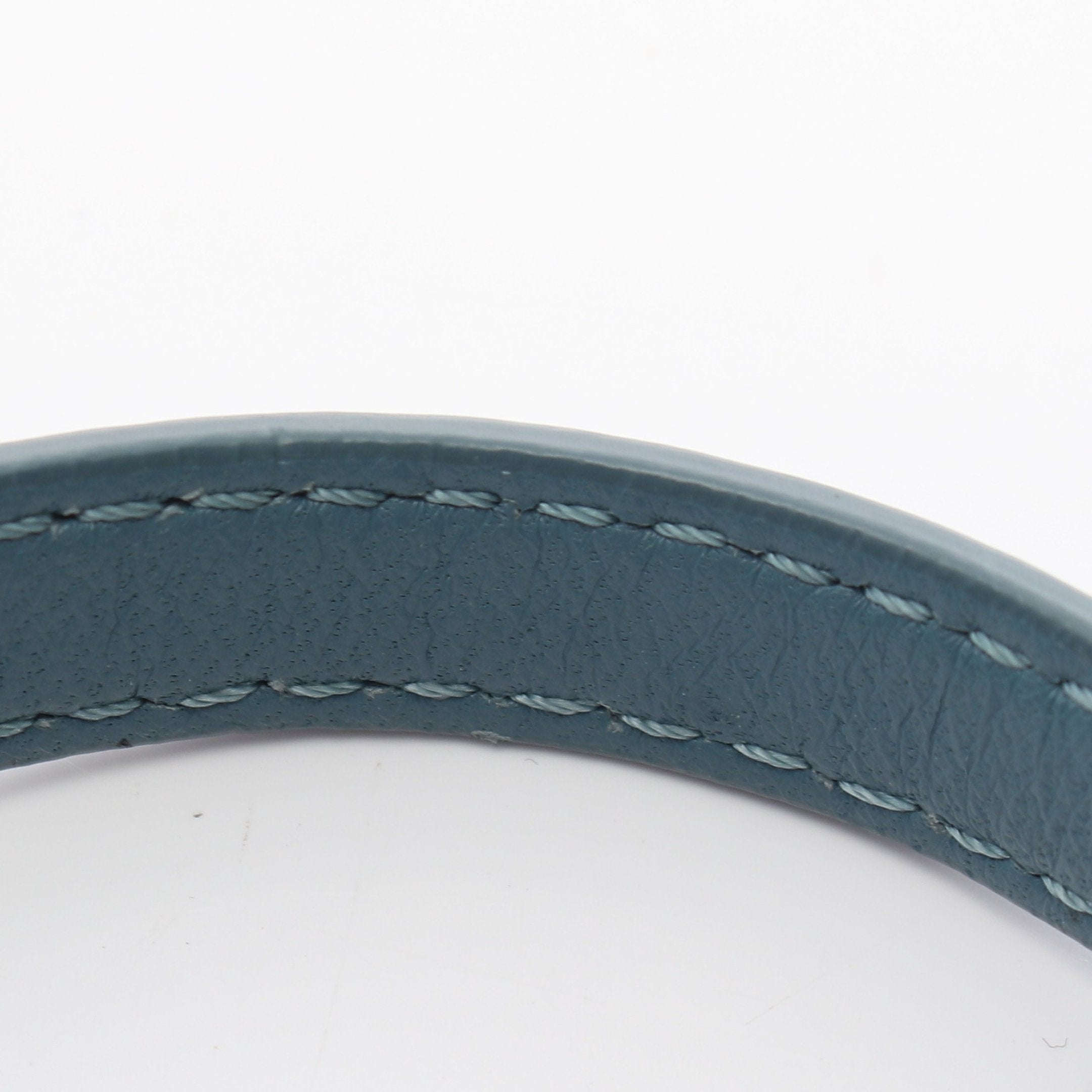 FENDI Micro peekaboo Handbag Leather Blue green Beads Rhinestone 2WAY