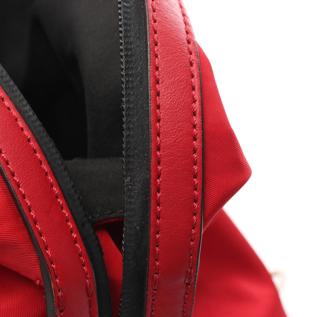 FENDI Vocabulary HOPE Backpack Rucksack Nylon Leather Red Yellow Light blue
