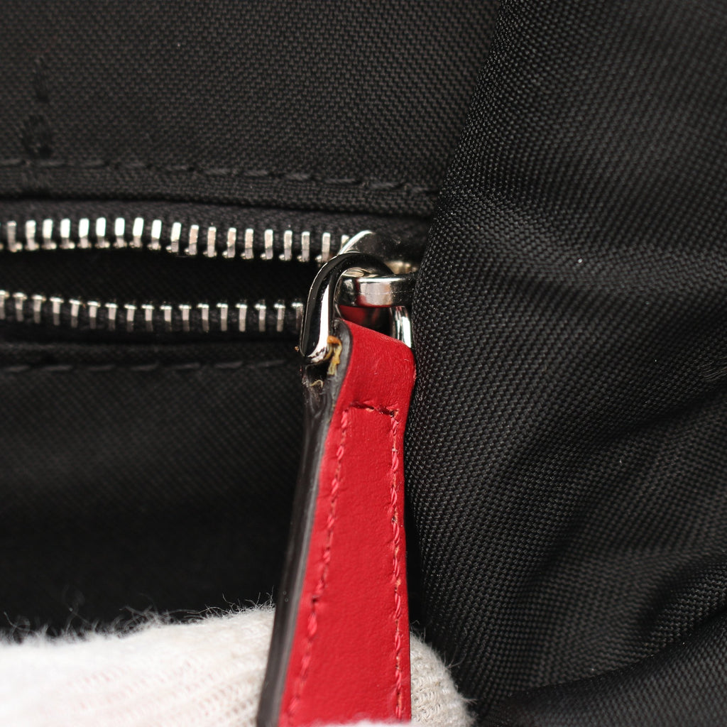 FENDI Vocabulary HOPE Backpack Rucksack Nylon Leather Red Yellow Light blue