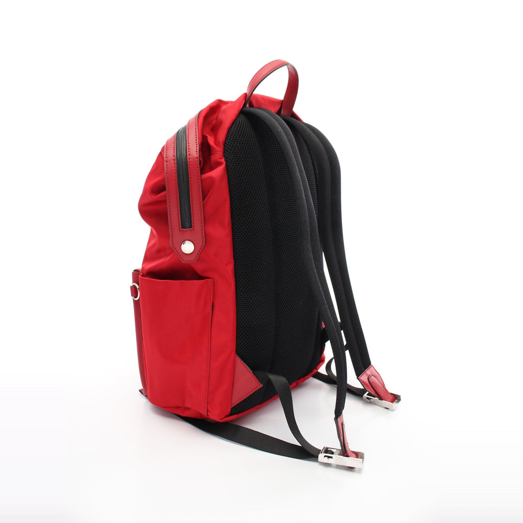 FENDI Vocabulary HOPE Backpack Rucksack Nylon Leather Red Yellow Light blue