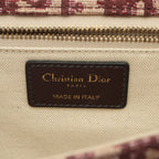 Dior Dior Addict Oblique Shoulder bag Canvas Leather Beige Bordeaux