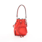 FENDI Mini Montresor Handbag Leather Red 2WAY