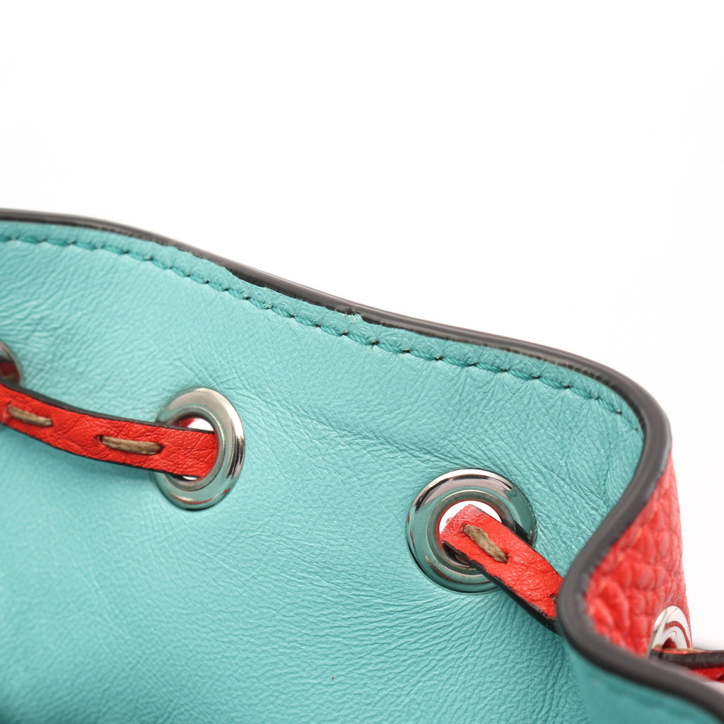 FENDI Mini Montresor Handbag Leather Red 2WAY