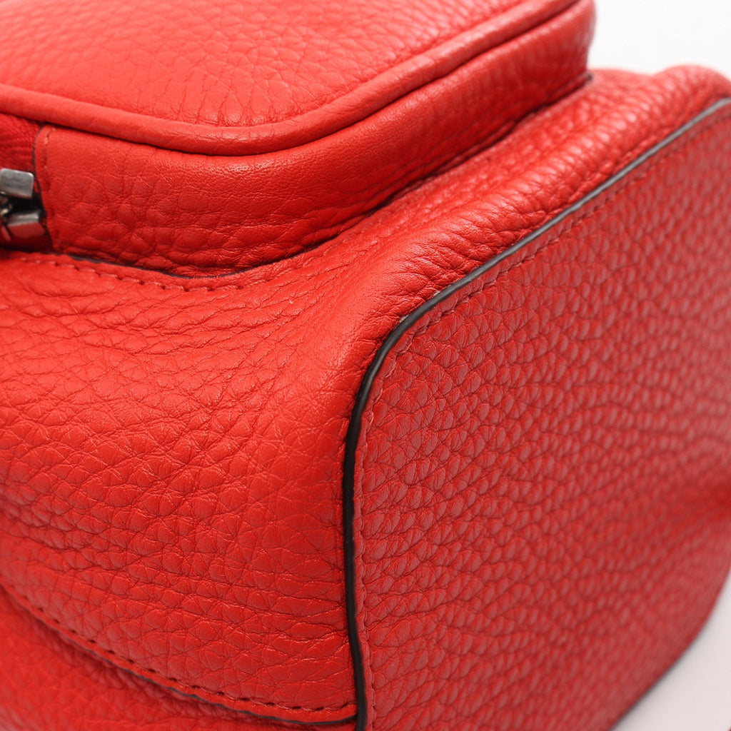 FENDI Mini Montresor Handbag Leather Red 2WAY