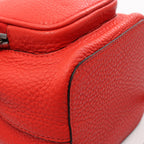FENDI Mini Montresor Handbag Leather Red 2WAY
