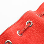 FENDI Mini Montresor Handbag Leather Red 2WAY
