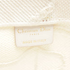 Dior BOOK TOTE Book tote Large Logo embroidery Handbag Tote bag Canvas White