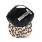 Dior Cap Leopard Fabric Beige Black