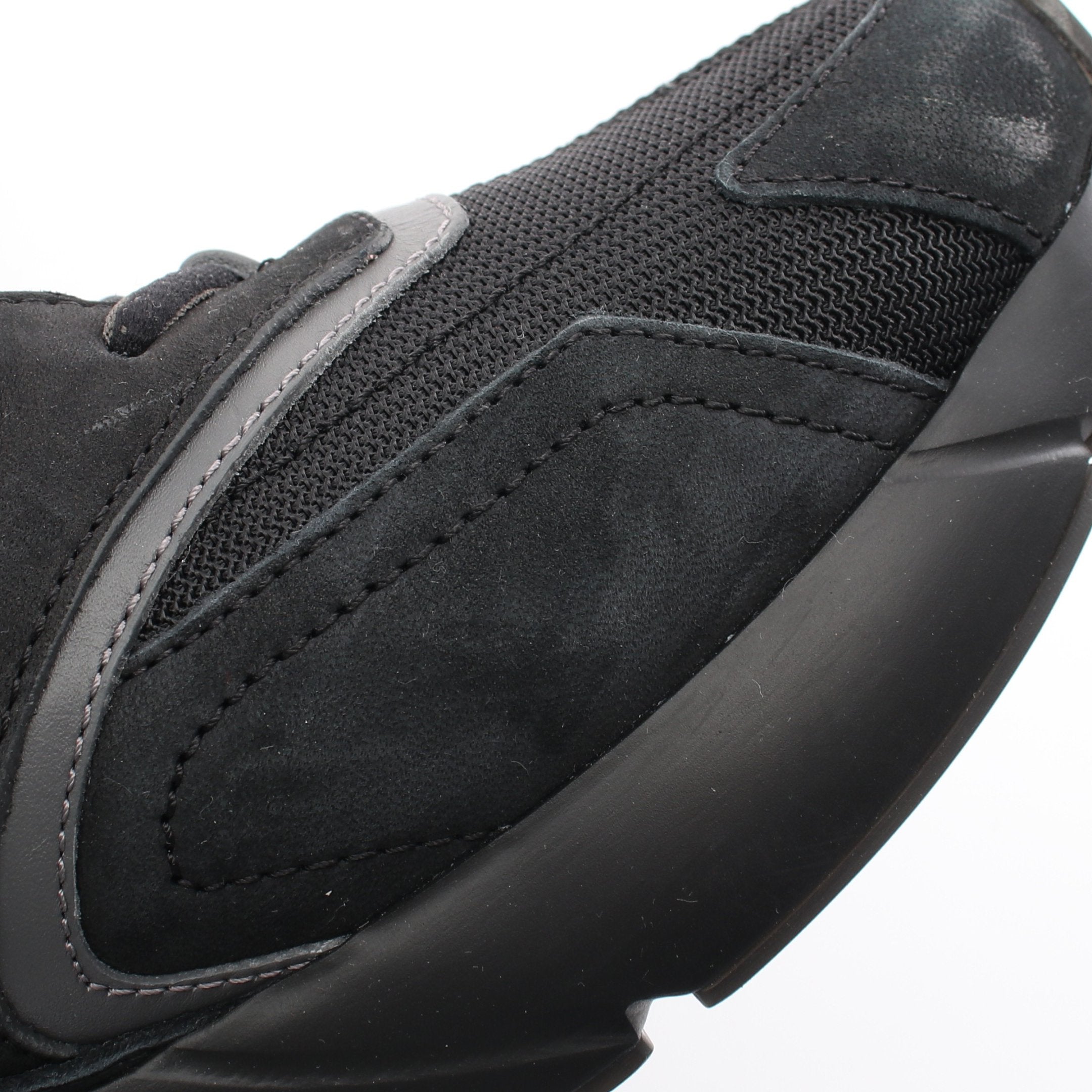 FENDI FASTER Sneakers Suede Fabric Black