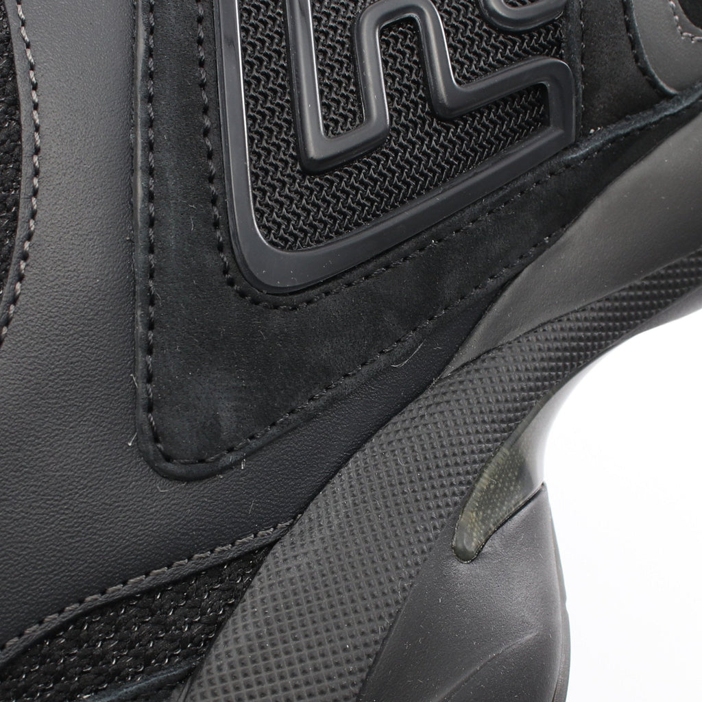 FENDI FASTER Sneakers Suede Fabric Black