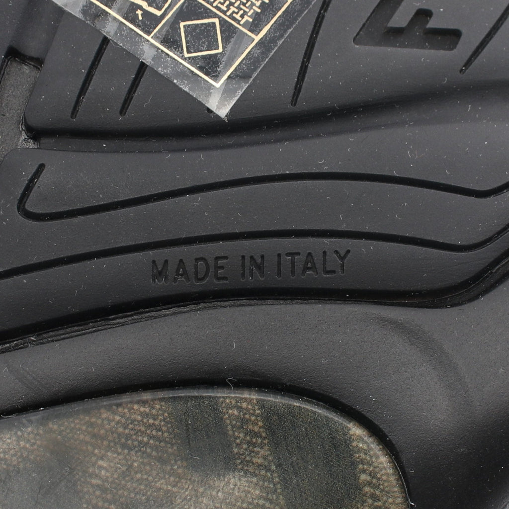 FENDI FASTER Sneakers Suede Fabric Black