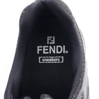 FENDI FASTER Sneakers Suede Fabric Black
