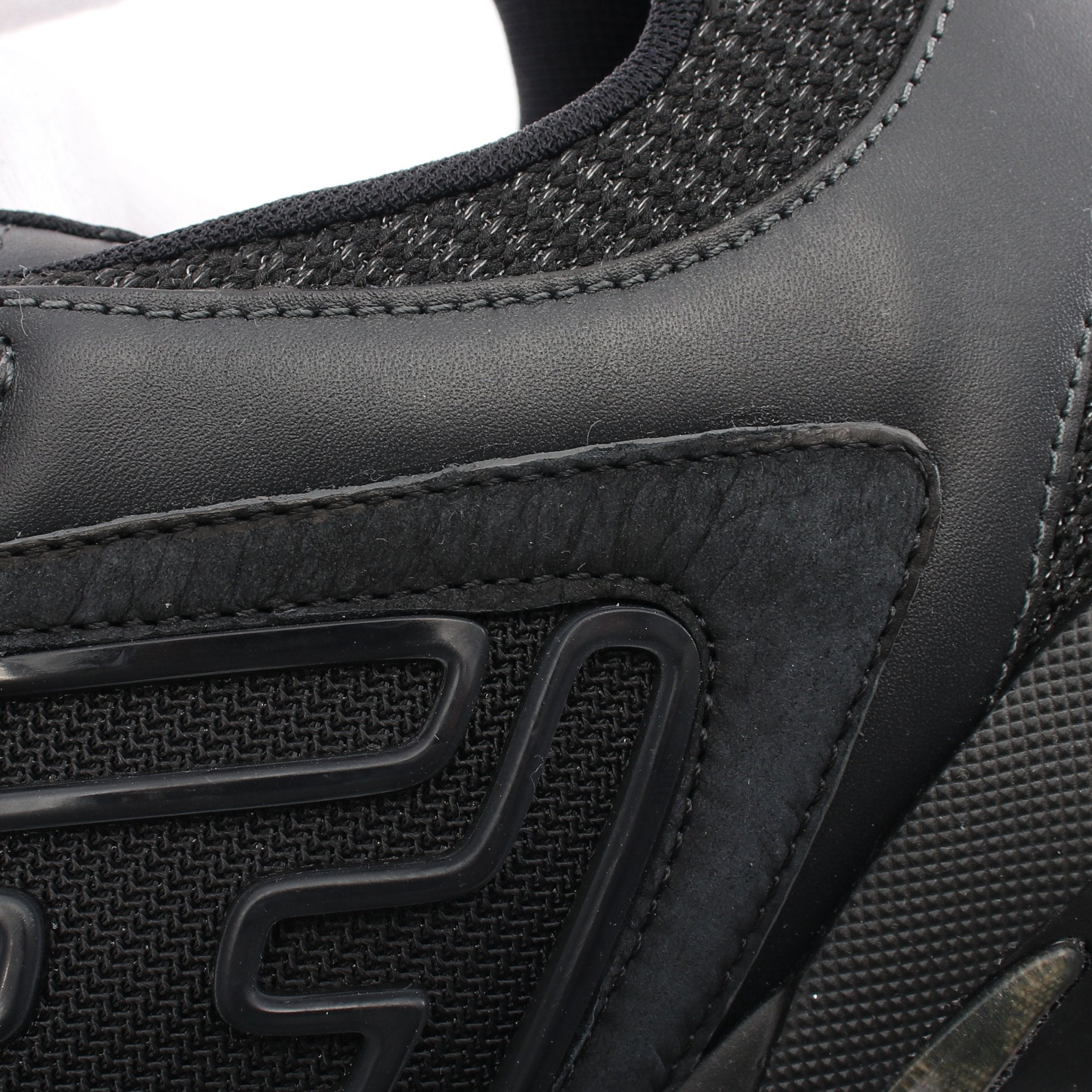 FENDI FASTER Sneakers Suede Fabric Black