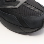 FENDI FASTER Sneakers Suede Fabric Black