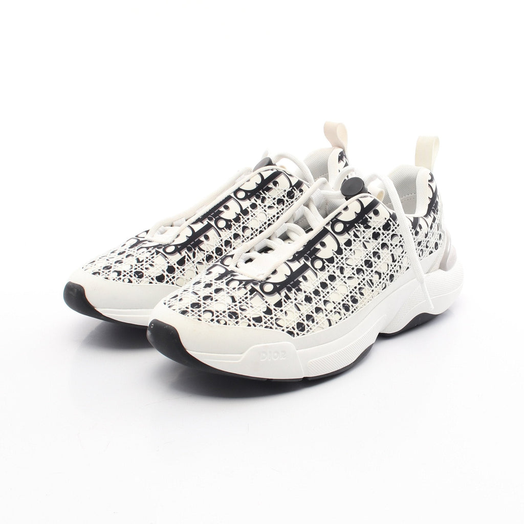 Dior Oblique Sneakers Fabric White Black Gray