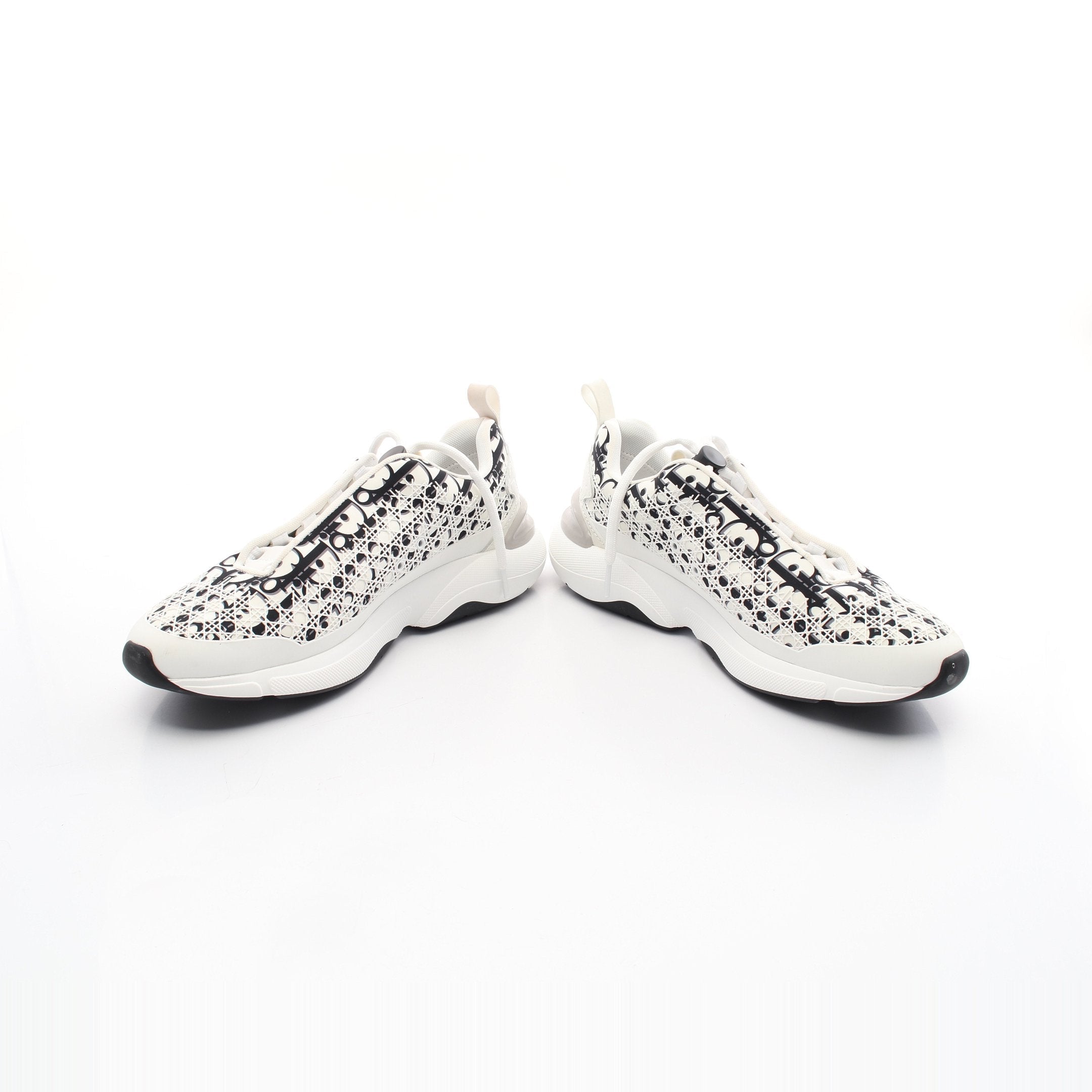 Dior Oblique Sneakers Fabric White Black Gray