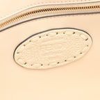 FENDI Mamma bucket Handbag Leather Light beige 2WAY