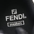 FENDI FASTER Sneakers Suede Fabric Black