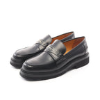 Dior Loafers Leather Black Logo