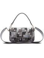 Fendi Baguette FF Embroider Shoulder Bag