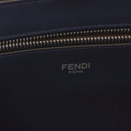 FENDI Peekaboo Isee u Medium Handbag Leather Gray beige 2WAY