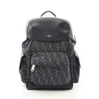 FENDI FF jacquard Drive Zucca Backpack Rucksack Fabric Leather Dark navy