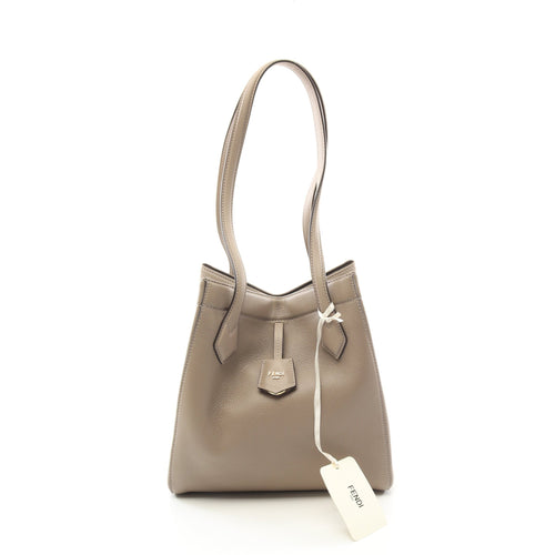 FENDI ORIGAMI MEDIUM Origami Medium Shoulder bag Tote bag Leather Gray beige