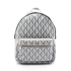 Dior Rider CD Diamond Backpack Rucksack PVC Leather Gray