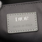 Dior Rider CD Diamond Backpack Rucksack PVC Leather Gray