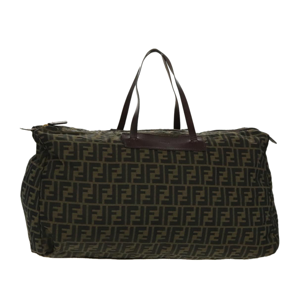 FENDI Zucca Canvas Tote Bag Brown Black Gold96374