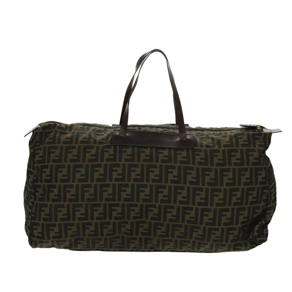 FENDI Zucca Canvas Tote Bag Brown Black Gold96374