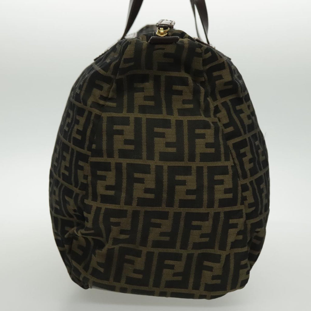 FENDI Zucca Canvas Tote Bag Brown Black Gold96374