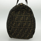 FENDI Zucca Canvas Tote Bag Brown Black Gold96374