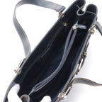 Dior Trotter Handbag Canvas Leather Navy Gray