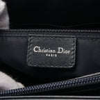 Dior Trotter Handbag Canvas Leather Navy Gray