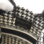 Dior BOOK TOTE Book tote Mini Phone Bag Handbag Canvas Black White 2WAY