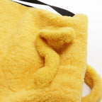 FENDI Backpack Rucksack Boa Fabric Yellow