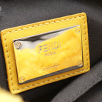 FENDI Backpack Rucksack Boa Fabric Yellow